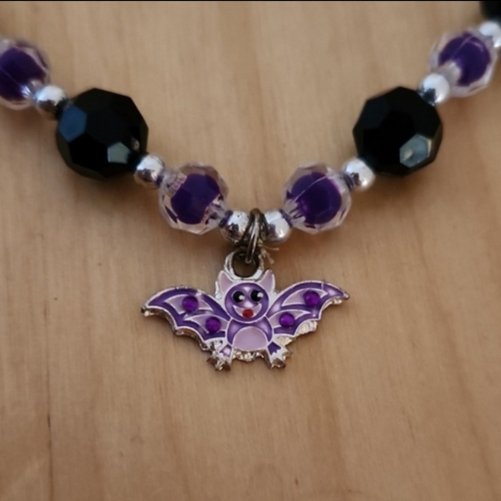 Black Bat Necklace - Picture 2 of 2